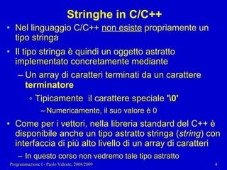 11 - Programmazione: Tipi di dato strutturati pt. 2