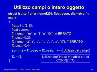 11 - Programmazione: Tipi di dato strutturati pt. 2