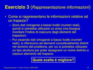 11 - Programmazione: Tipi di dato strutturati pt. 2