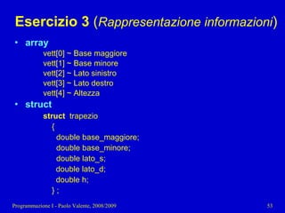 11 - Programmazione: Tipi di dato strutturati pt. 2