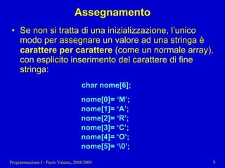 11 - Programmazione: Tipi di dato strutturati pt. 2