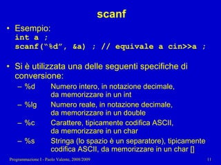 13 - Programmazione: Compendio C - C++