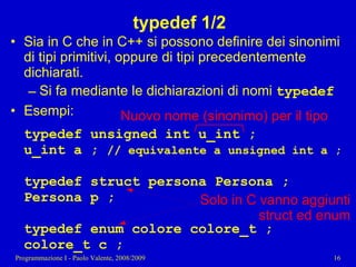 13 - Programmazione: Compendio C - C++