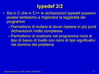 13 - Programmazione: Compendio C - C++