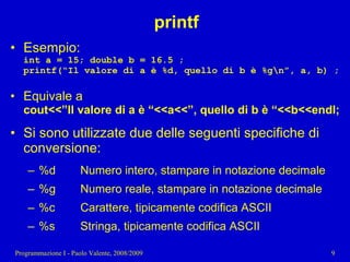 13 - Programmazione: Compendio C - C++