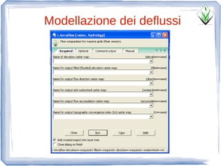 Modellazione dei deflussi
 