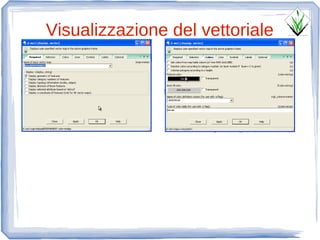 Visualizzazione del vettoriale
 