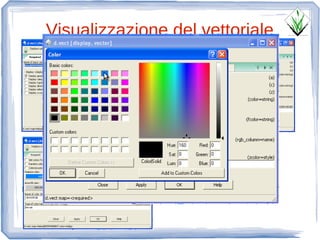 Visualizzazione del vettoriale
 