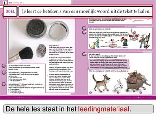 De hele les staat in het  leerlingmateriaal . 