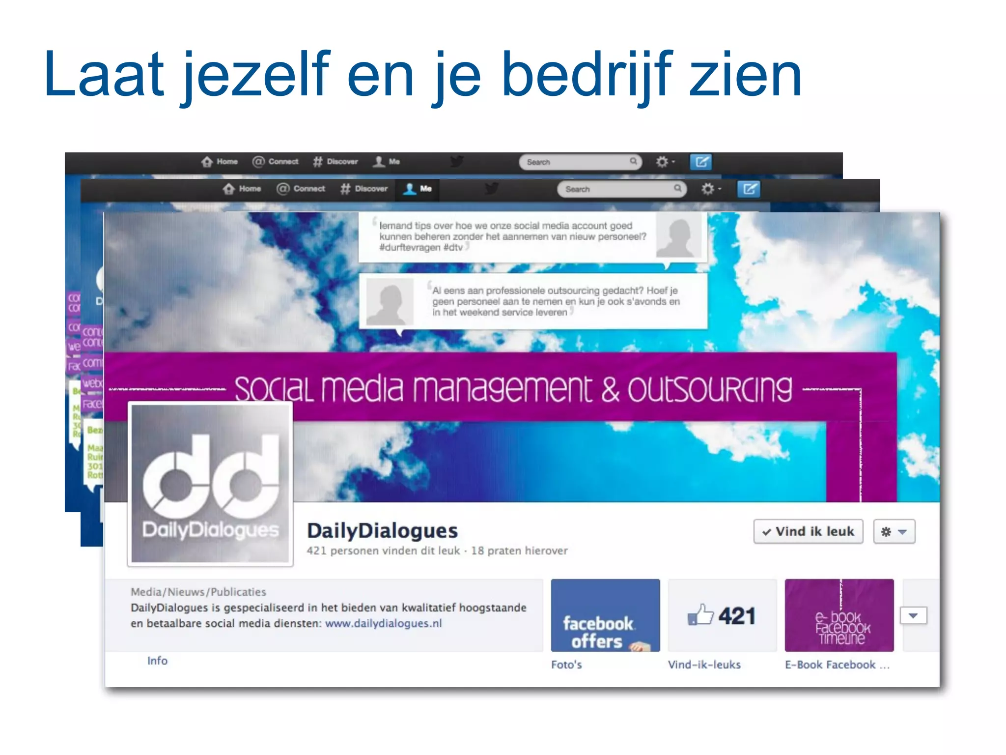 Laat jezelf en je bedrijf zien
 