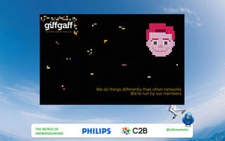 THE MULTI UTILITY
CUSTOMER
@c2brevolutie
#post_esprix
THE WORLD OF
CROWDSOURCING
@c2brevolutie
 