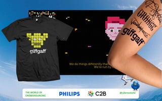 THE MULTI UTILITY
CUSTOMER
@c2brevolutie
#post_esprix
THE WORLD OF
CROWDSOURCING
@c2brevolutie
 