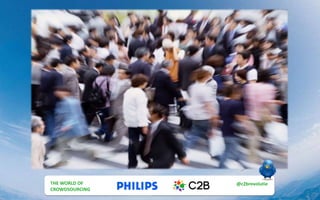 THE MULTI UTILITY
CUSTOMER
@c2brevolutie
#post_esprix
THE WORLD OF
CROWDSOURCING
@c2brevolutie
 