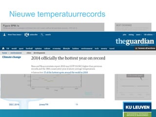 Nieuwe temperatuurrecords
DEC 2016 Jones/TR 11
 