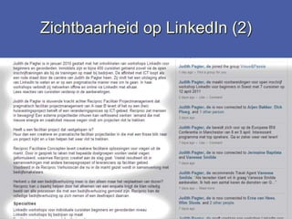 Zichtbaarheid op LinkedIn (2)Zet mensen in beweging