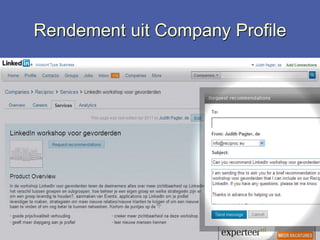 Rendement uit Company ProfileZet mensen in beweging