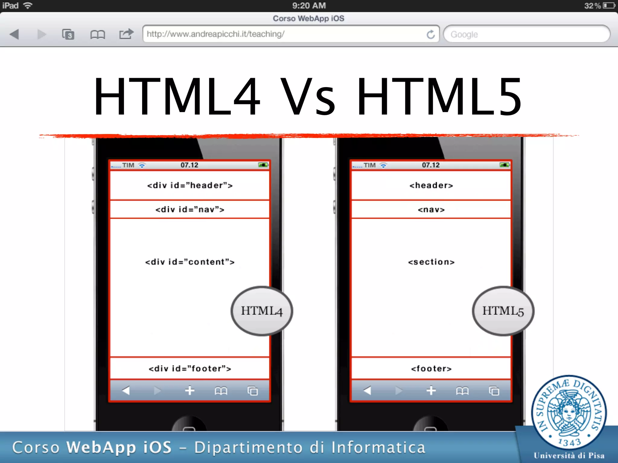 HTML4 Vs HTML5
 