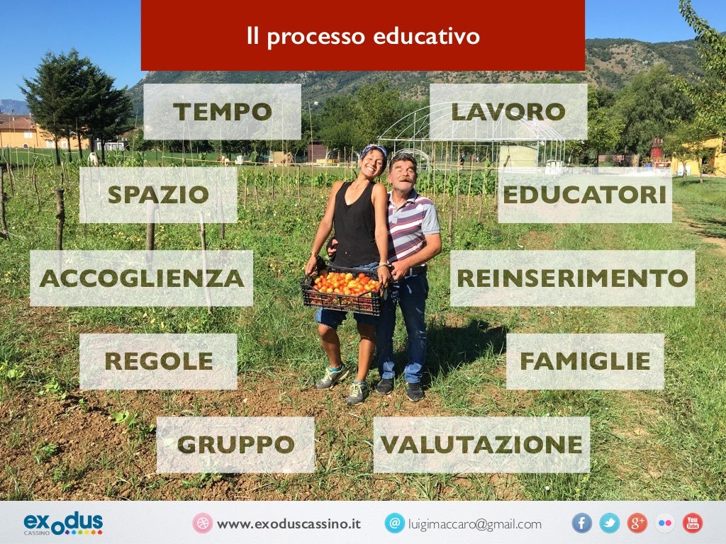 La comunità pedagogica per tossicodipendenti La comunità pedagogica per tossicodipendenti