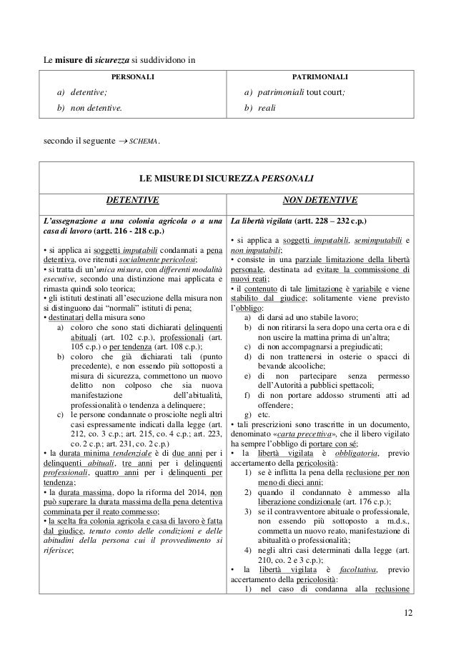 Diritto penale e pericolosità le misure di sicurezza parte prima Diritto penale e pericolosità le misure di sicurezza parte prima