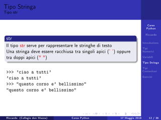 Lezione 1 Corso Python | PDF