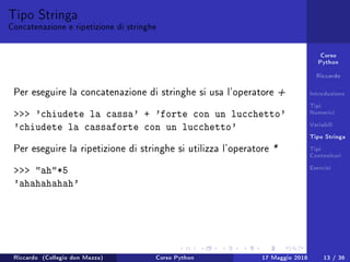 Lezione 1 Corso Python | PDF