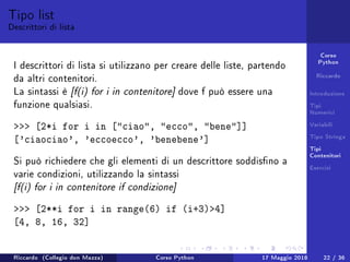 Lezione 1 Corso Python | PDF