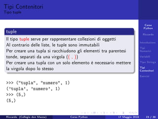 Lezione 1 Corso Python | PDF