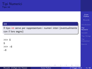 Lezione 1 Corso Python | PDF
