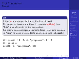 Python Int Tipi Lezione 1 Corso Python | PDF