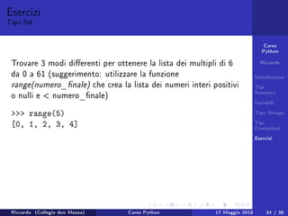 Lezione 1 Corso Python | PDF