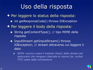 Lezione 11: Accesso ai RESTful Web Services in Java | PDF