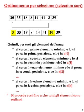 Lezione 18 (18 aprile 2012) ordinamenti | PDF