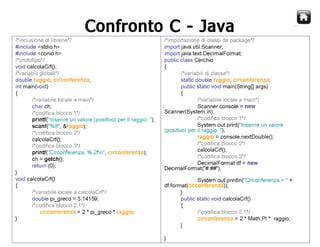 Corso Java - Lezione 2