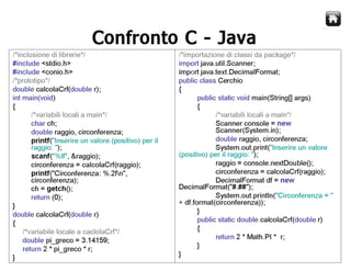Corso Java - Lezione 2