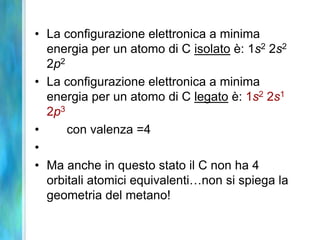 La molecola di fluoro:  F2	F : 1s2 2s2 2p5