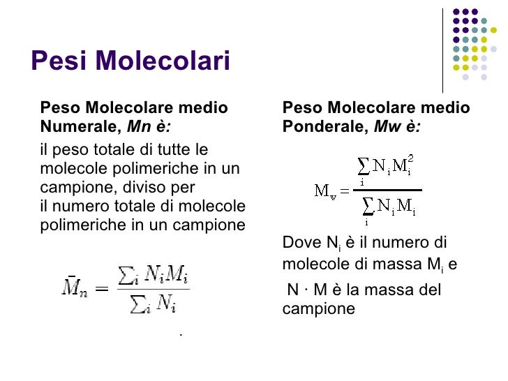 Lezione 3 polimeri i