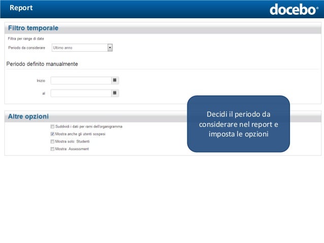 Come creare Report di un corso con la piattaforma ELearning Docebo
