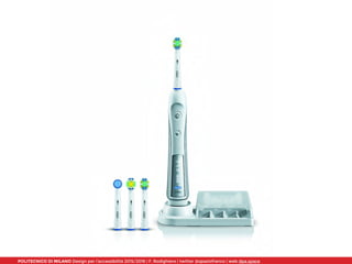 POLITECNICO DI MILANO Design per l’accessibilità 2015/2016 | F. Rodighiero | twitter @spaziofranco | web dpa.space
 