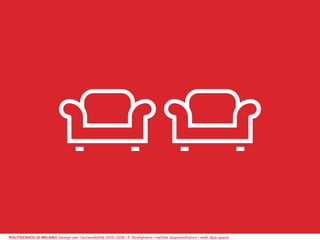 POLITECNICO DI MILANO Design per l’accessibilità 2015/2016 | F. Rodighiero | twitter @spaziofranco | web dpa.space
 