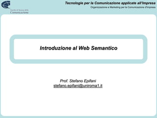 Introduzione al Web Semantico 