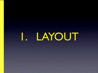 1. LAYOUT
 