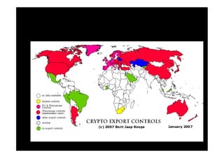ESPORTAZIONE	
  DI	
  TECNICHE	
  E	
  
  STRUMENTI	
  CRITTOGRAFICI	
  
 