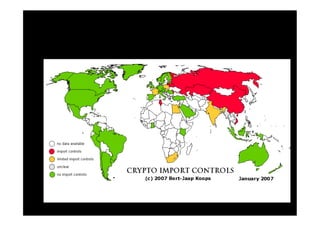 IMPORTAZIONE	
  DI	
  TECNICHE	
  E	
  
  STRUMENTI	
  CRITTOGRAFICI	
  
 