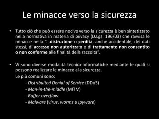 SICUREZZA E INFORMATICA