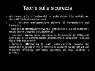 Codice della proprietà industriale (D. Lgs. 30/05)Art. 98“1. Costituiscono oggetto di tutela le informazioni aziendali e le esperienze tecnico-industriali, comprese quelle commerciali, soggette al legittimo controllo del detentore, ove tali informazioni:a) siano segrete, nel senso che non siano nel loro insieme o nella precisa configurazione e combinazione dei loro elementi generalmente note o facilmente accessibili agli esperti ed agli operatori del settore;b) abbiano valore economico in quanto segrete;c) siano sottoposte, da parte delle persone al cui legittimo controllo sono soggette, a misure da ritenersi ragionevolmente adeguate a mantenerle segrete.2. Costituiscono altresi' oggetto di protezione i dati relativi a prove o altri dati segreti, la cui elaborazione comporti un considerevole impegno ed alla cui presentazione sia subordinata l'autorizzazione dell'immissione in commercio di prodotti chimici, farmaceutici o agricoli implicanti l'uso di nuove sostanze chimiche.”