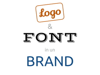 &
FONT
in un
BRAND
Logo
 