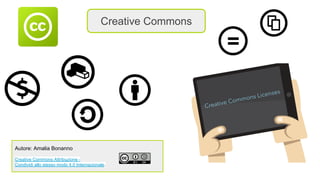 Creative Commons
Autore: Amalia Bonanno
Creative Commons Attribuzione -
Condividi allo stesso modo 4.0 Internazionale.
 