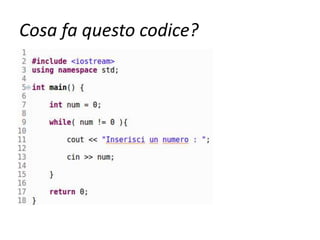 Cosa fa questo codice?
 