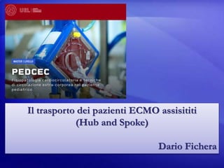 Il trasporto dei pazienti ECMO assisititi
(Hub and Spoke)
Dario Fichera
 