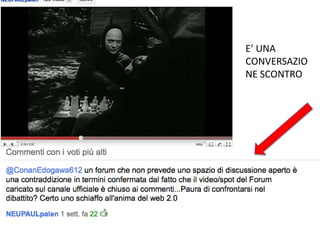 Usaisocial media per dare piùpotere a tuttisingoliedorganizzazioniLobbying 2.0 is about conversation, not  negotiation